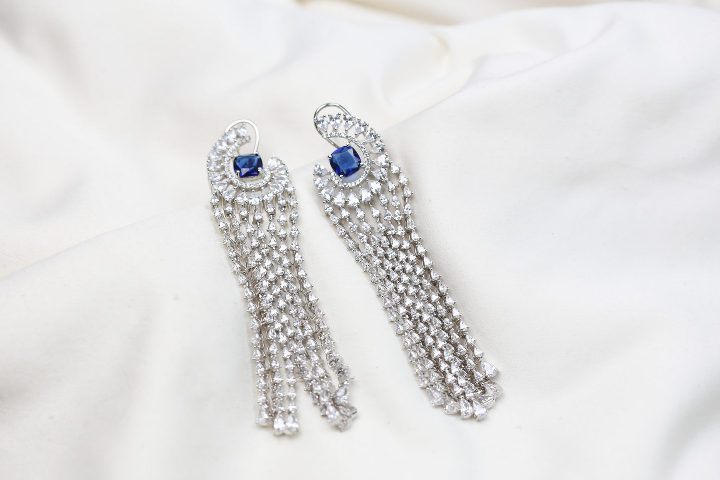 Tassel CZ Earrings