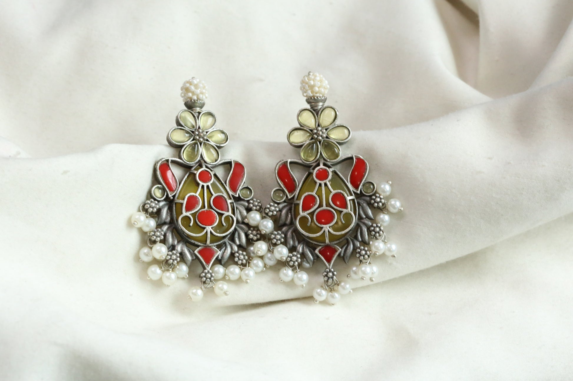 Lara Fusion Earrings - Yellow