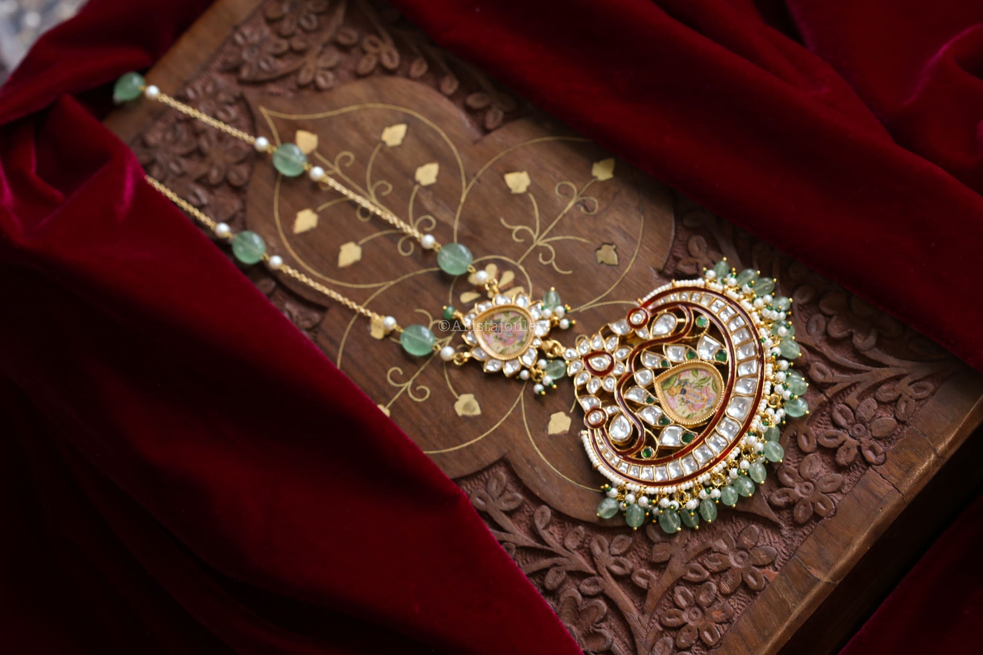 Pichwai Jadau & Enamel Srinathji Necklace