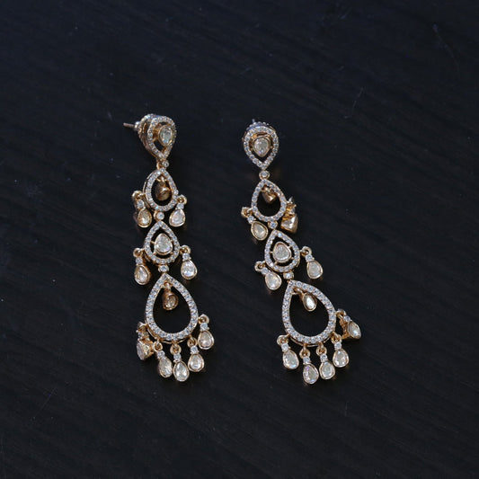Aarzo Real Moissanite Earrings