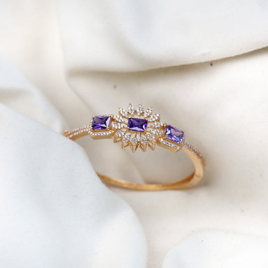 Dainty CZ Bracelet -Purple