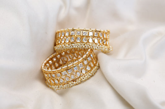 Varuna Kundan Bangle Set (Openable) - 2.4