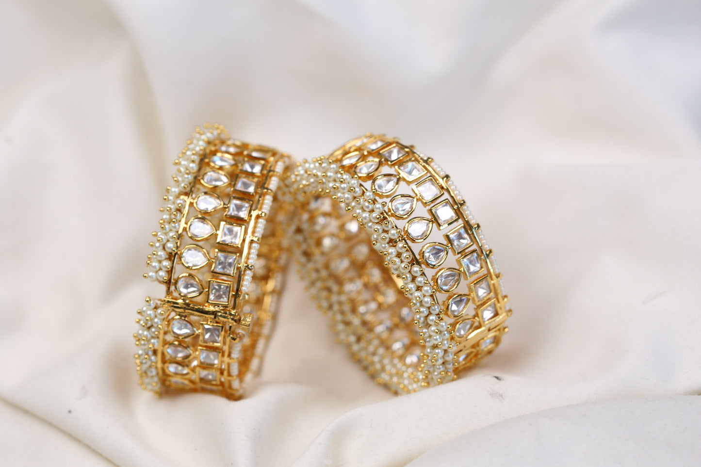 Varuna Kundan Bangle Set (Openable) - 2.4