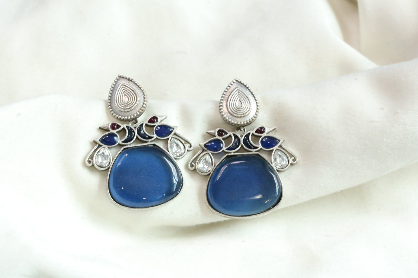 Tara Fusion Earrings - Blue