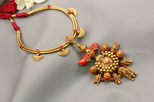 925 Silver Nagaru Pendant Flexible Hasli Necklace