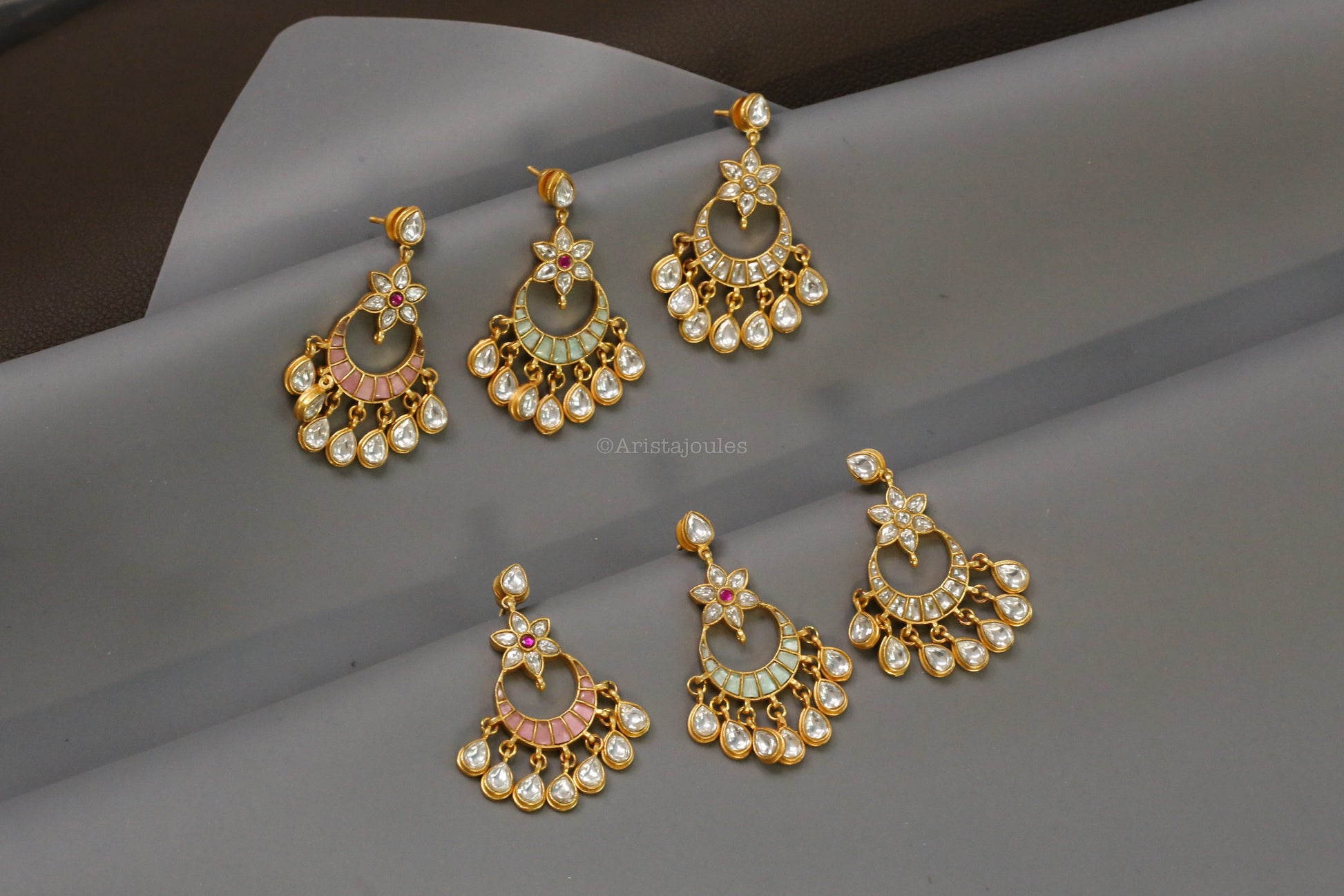 Sudeshna Jadau Takkar Kundan Chandbaali