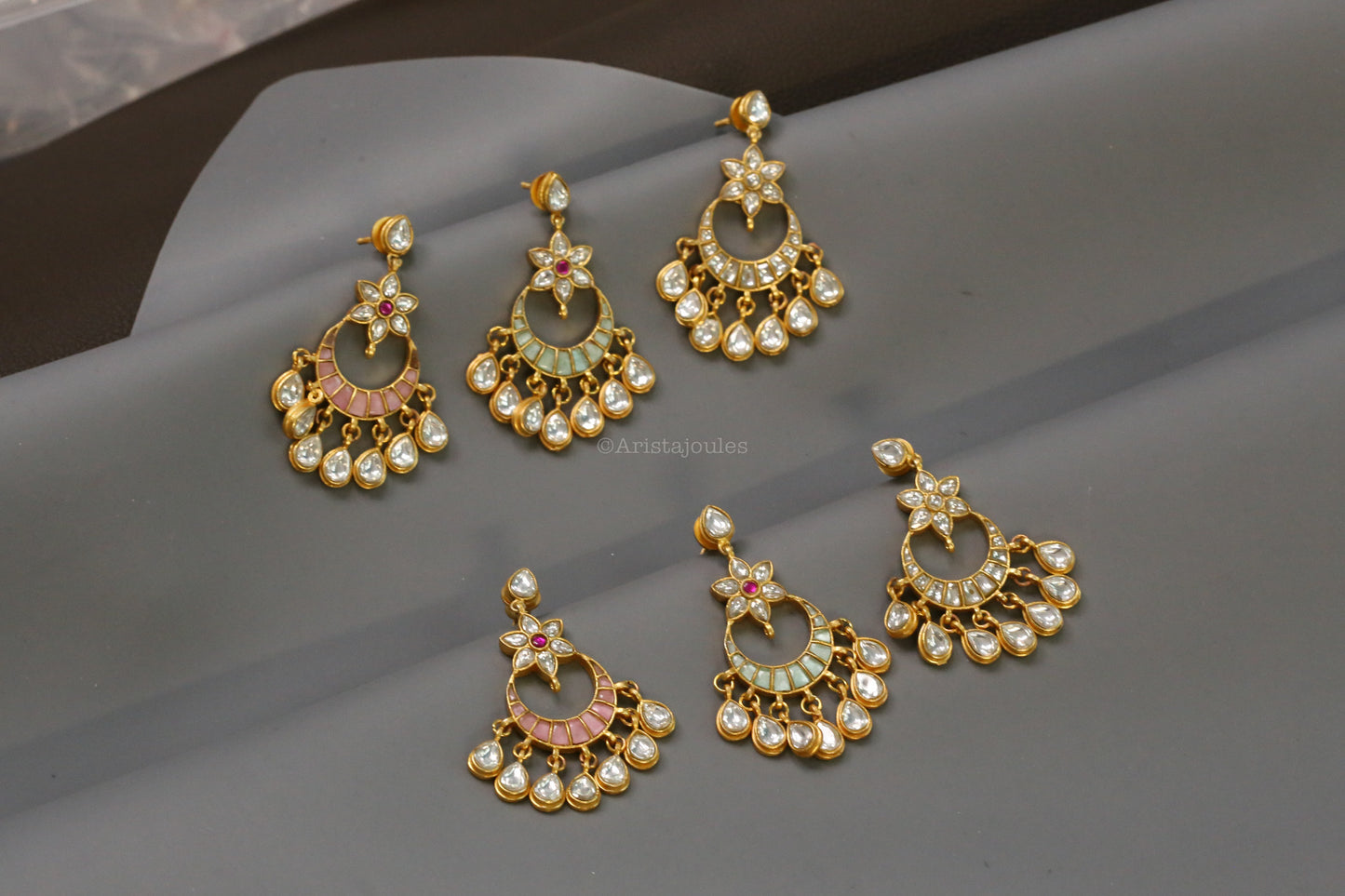 Sudeshna Jadau Takkar Kundan Chandbaali
