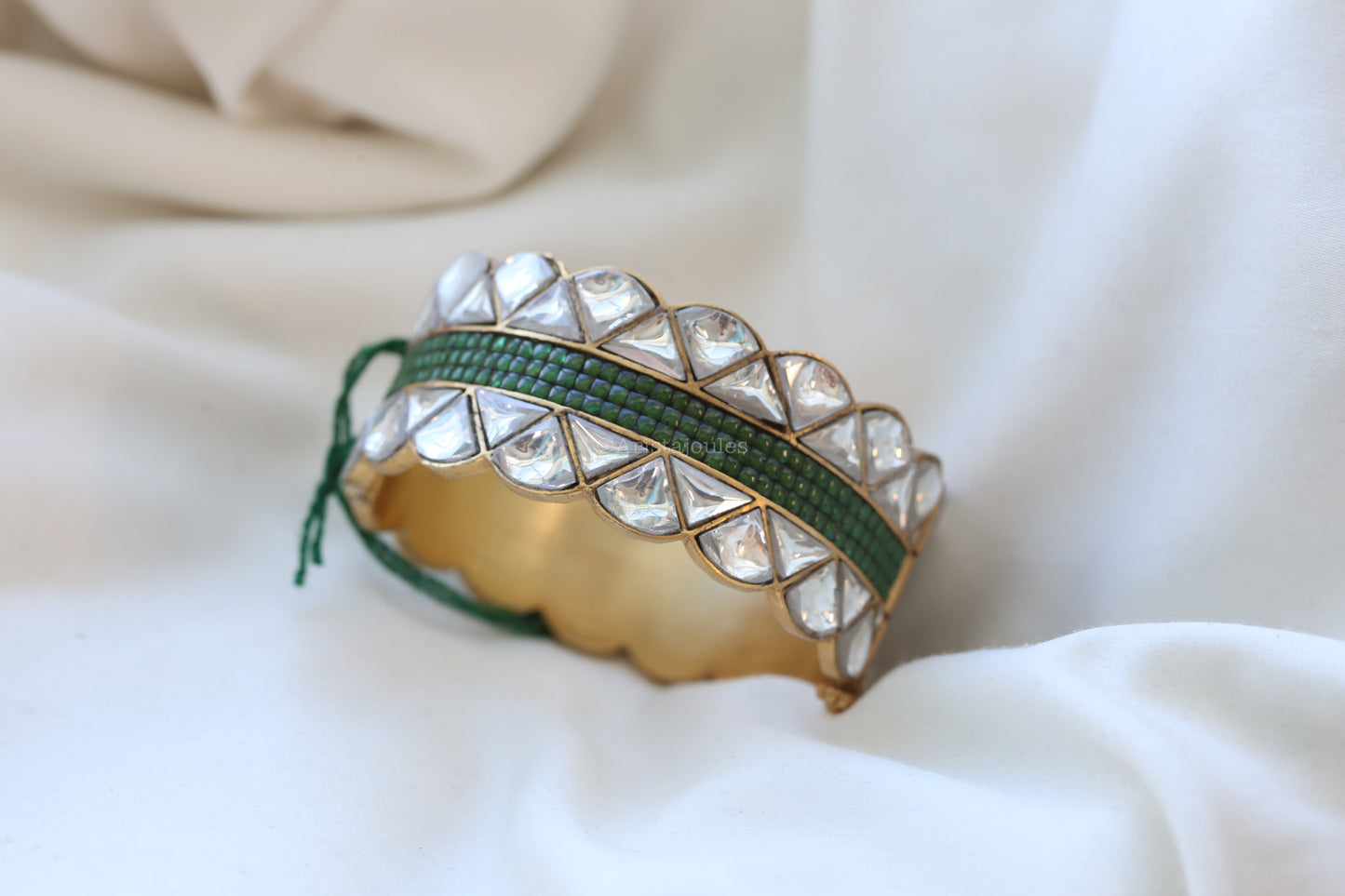 Sameera Designer Jadau Kundan Bangle (2.4 Openable)
