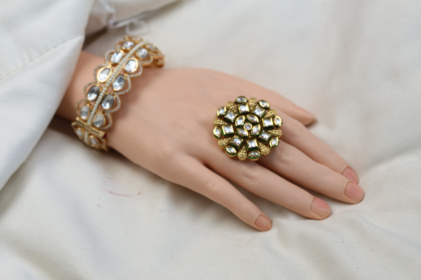 Bikaneri Kundan Rings (Adjustable)