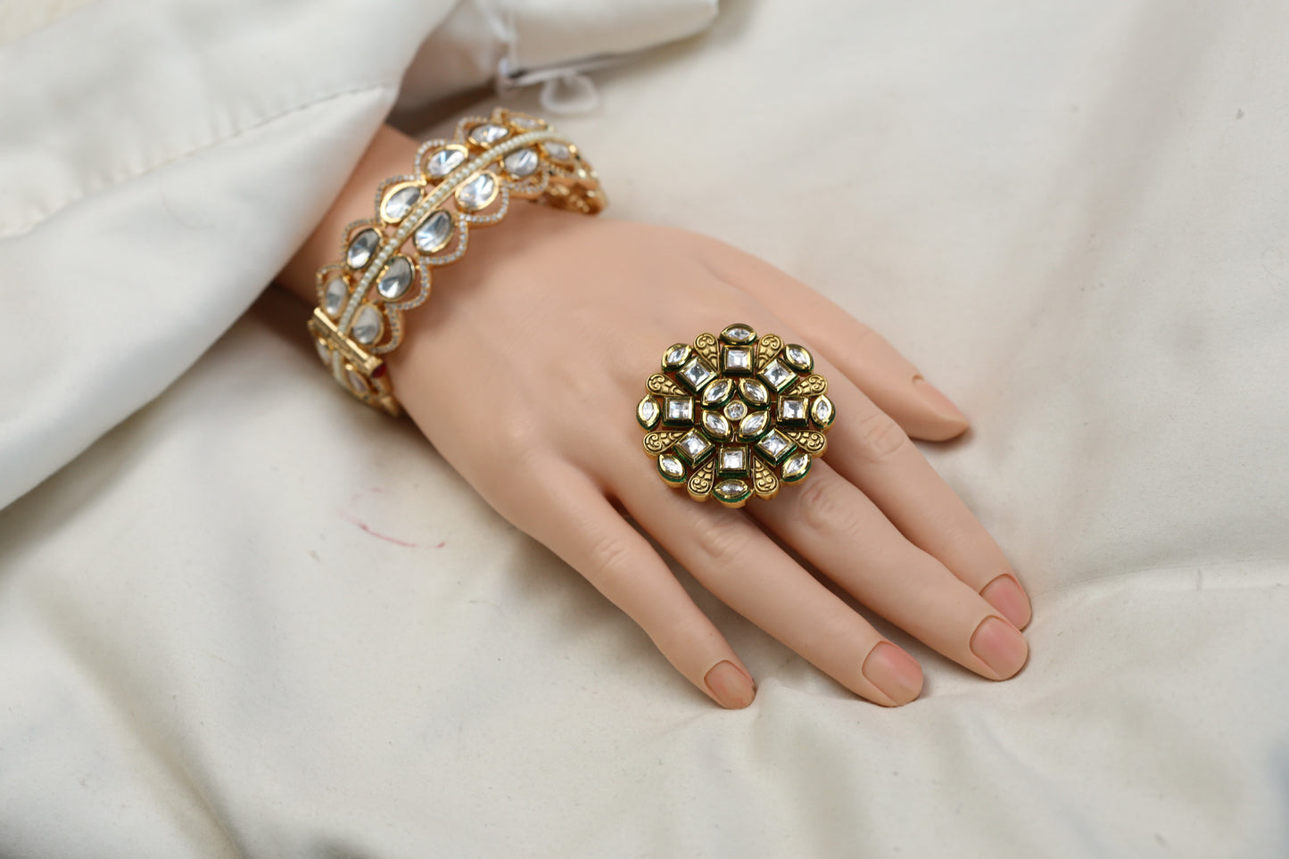Bikaneri Kundan Rings (Adjustable)
