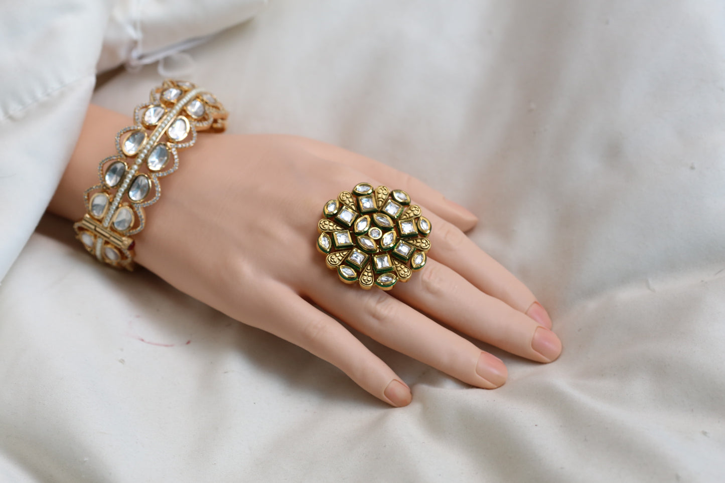 Bikaneri Kundan Rings (Adjustable)