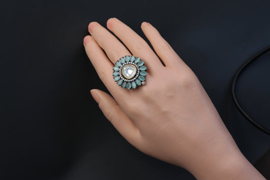 Premium Uncut Victorian Polki Ring