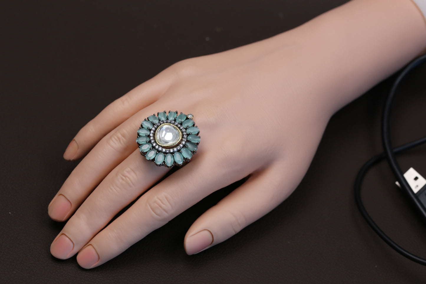 Premium Uncut Victorian Polki Ring