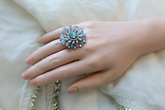 Premium Pota Stones CZ Ring