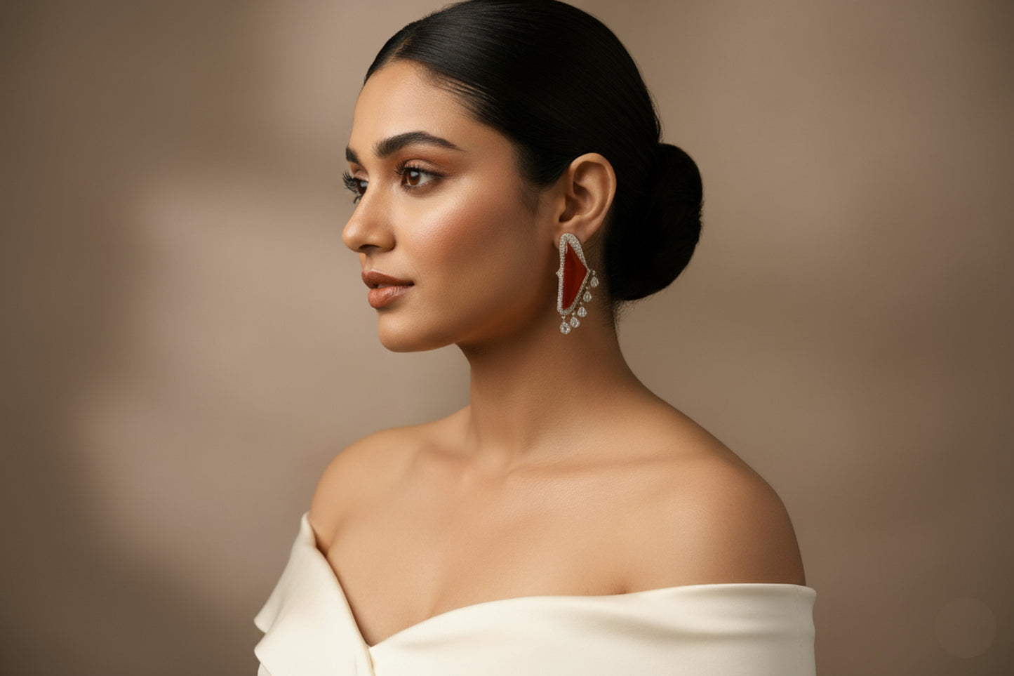 Contemporary Pota Doublet Polki Earrings