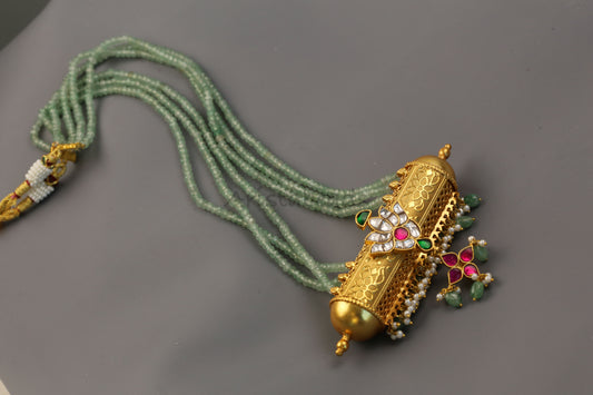 Fusion Jadau Tabeez Necklace Set  (103-91)
