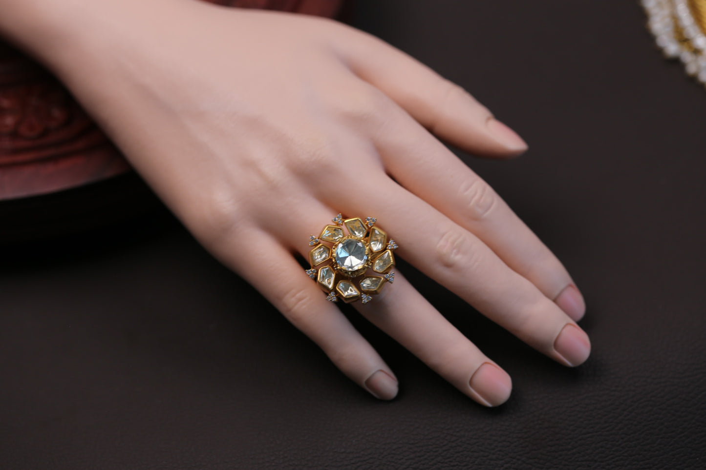 3D Real Moissanite Ring - Clear