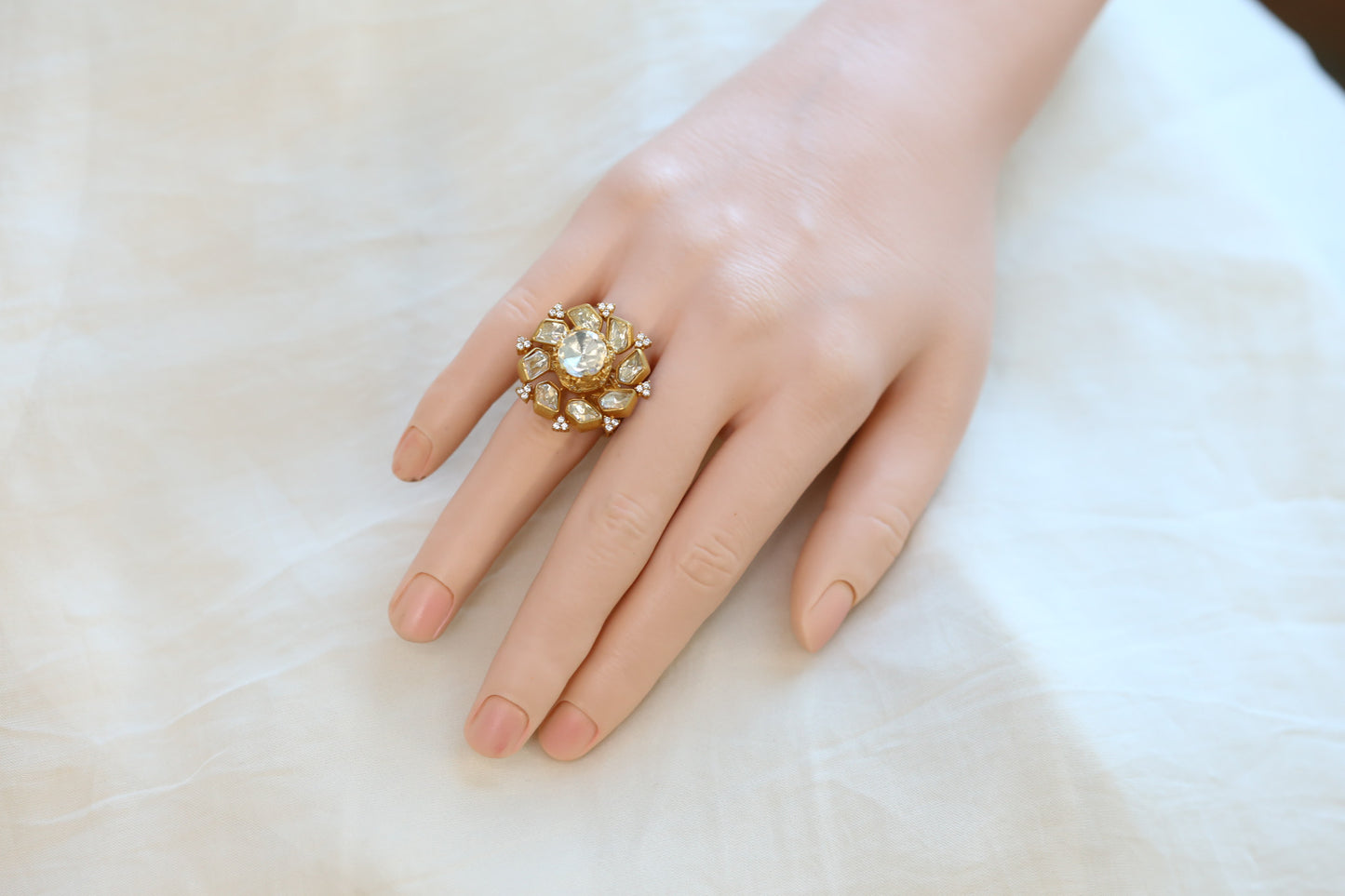 3D Real Moissanite Ring - Clear