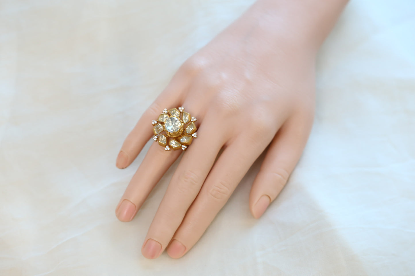 3D Real Moissanite Ring - Clear