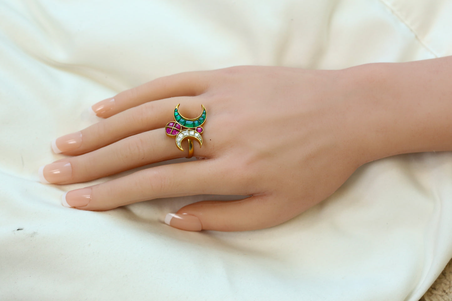 Fusion Takkar Kundan Work Rings (Adjustable)