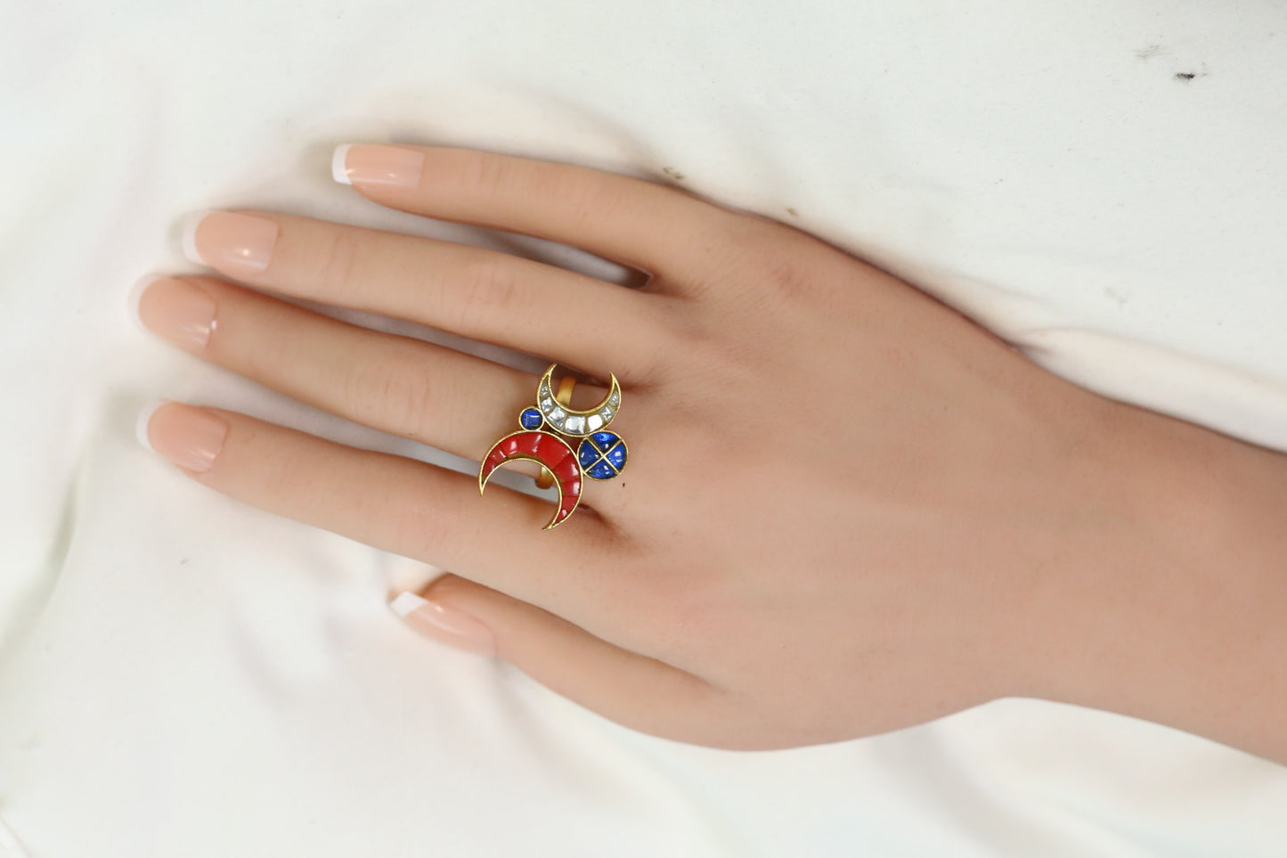 Fusion Takkar Kundan Work Rings (Adjustable)
