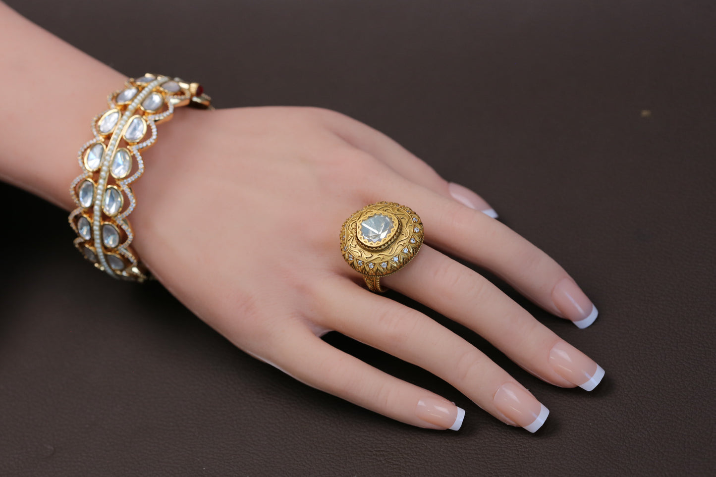 Nakshi Real Moissanite Ring