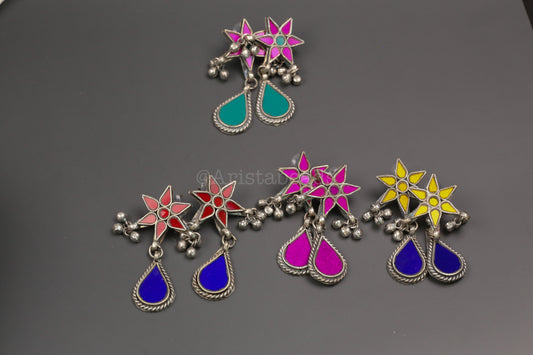 Alia Real Glass Earrings (ABJOC-43)
