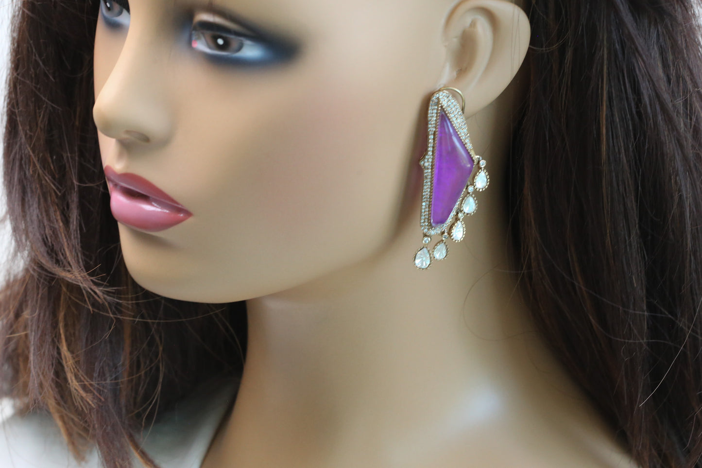 Contemporary Pota Doublet Polki Earrings