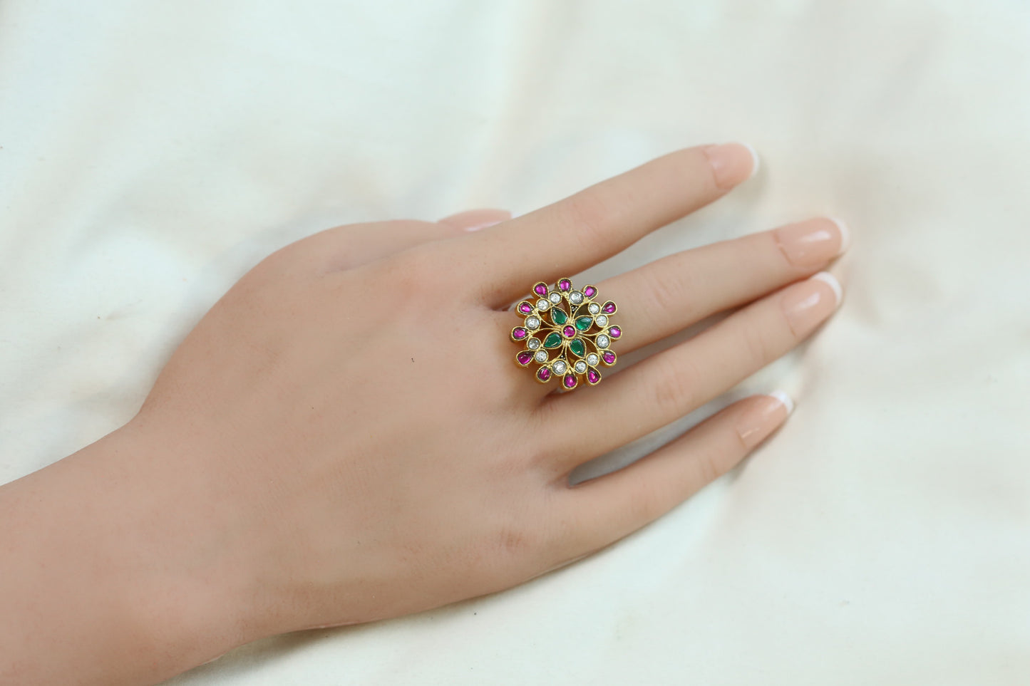 Katha Multi Kundan Ring
