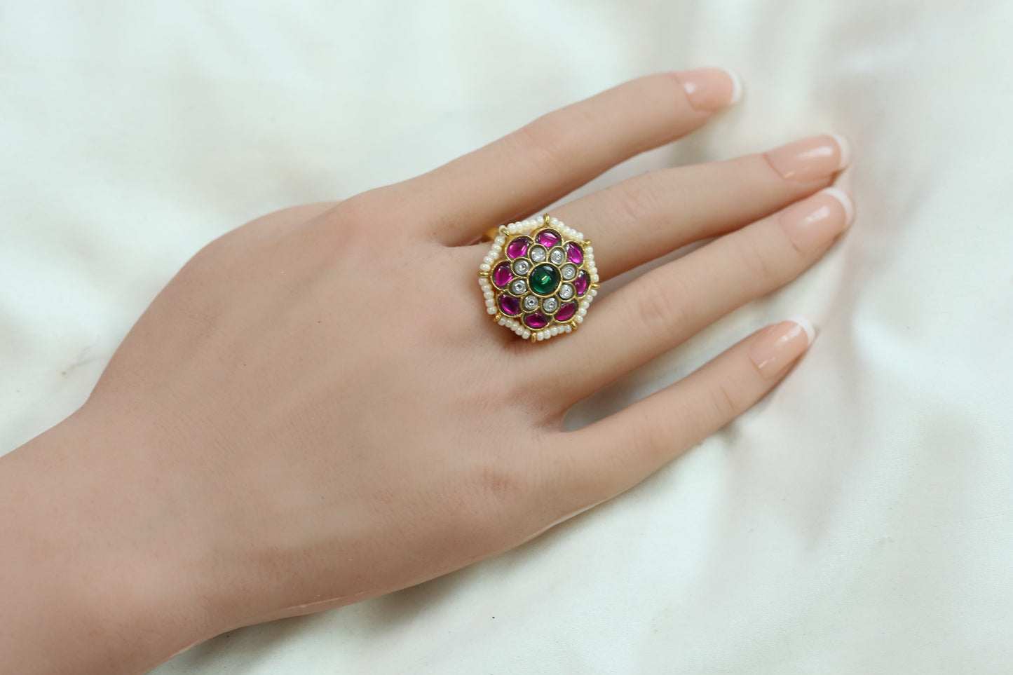 Nemi Multi Kundan Ring