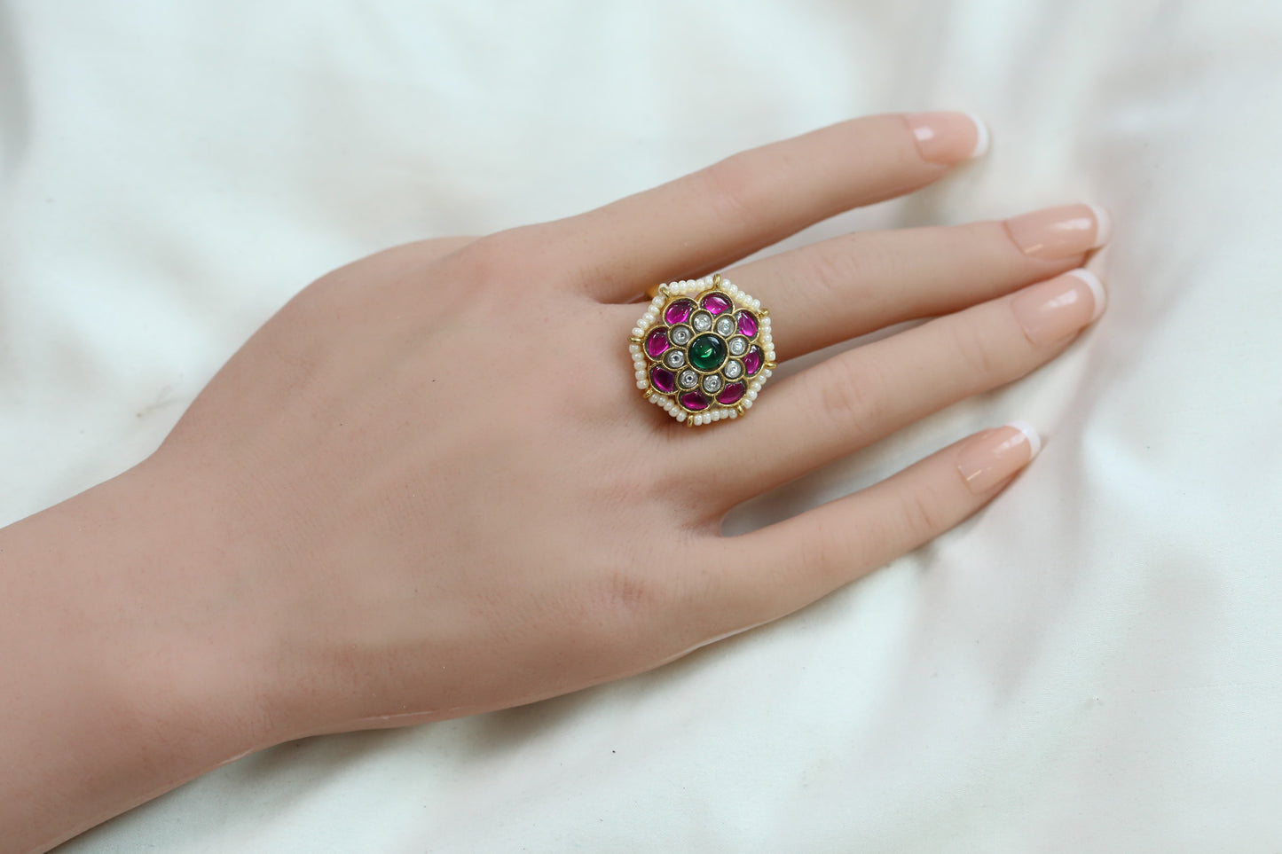 Nemi Multi Kundan Ring