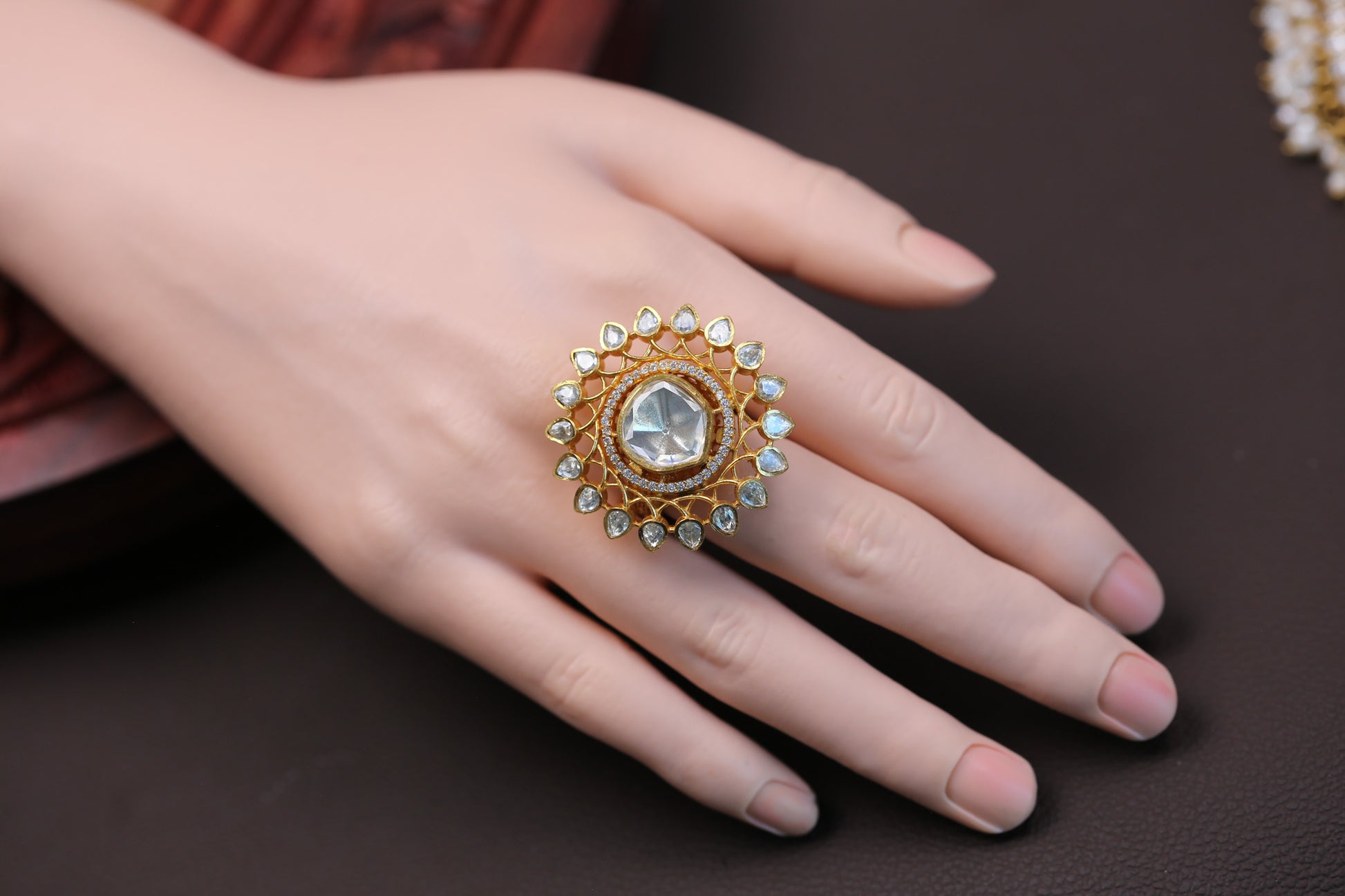 Surya Real Moissanite Ring