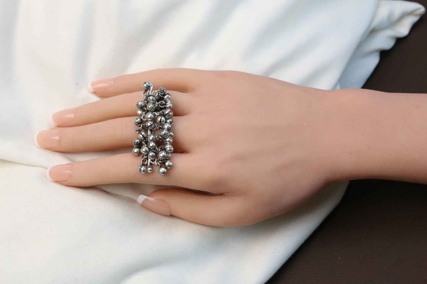 Oxidized Ghungroo Adjustable Ring
