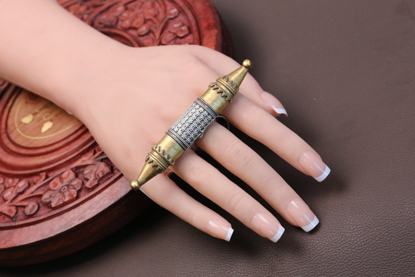 Dual Tone Bar Ring (Adjustable)