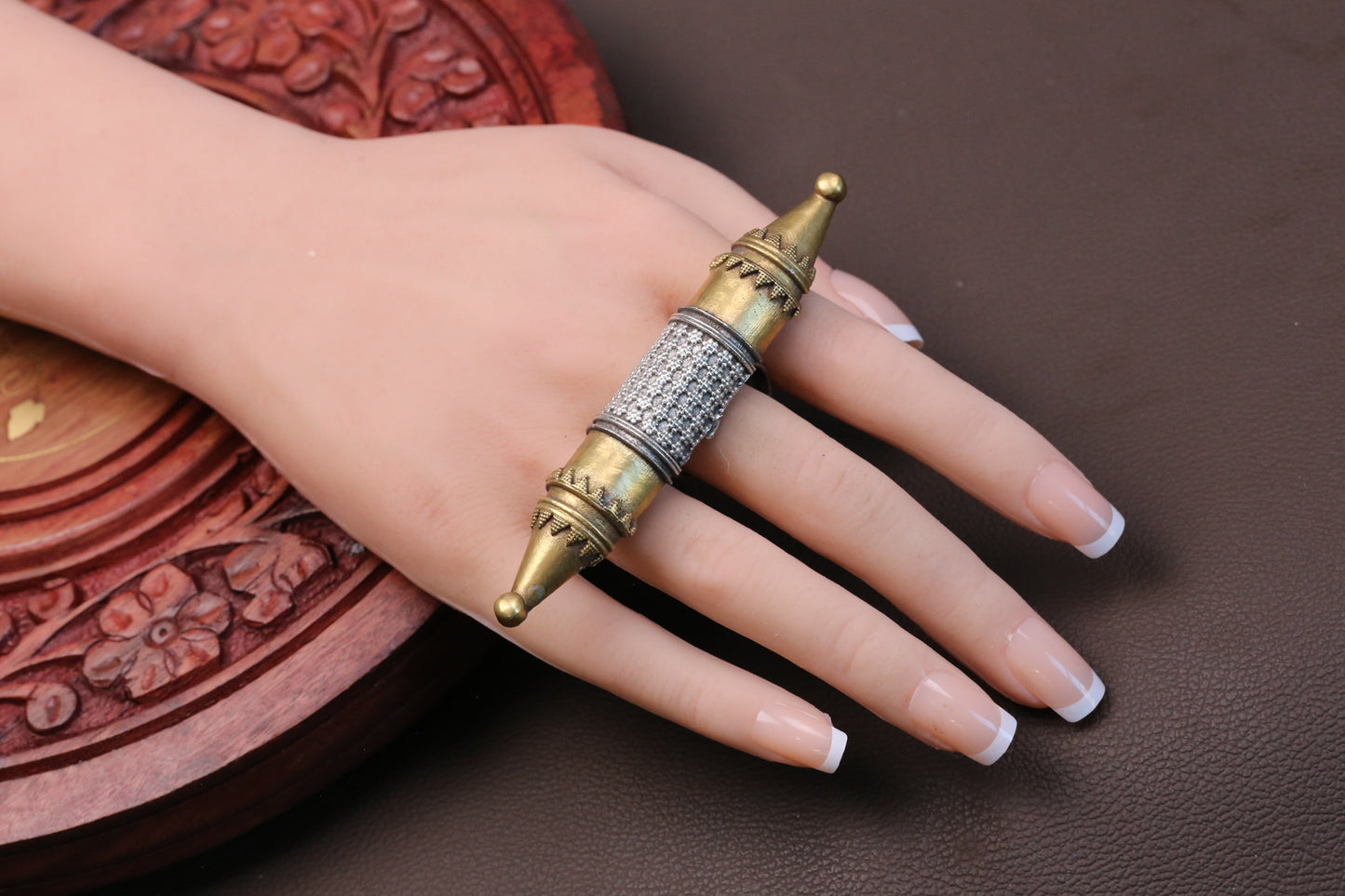 Dual Tone Bar Ring (Adjustable)