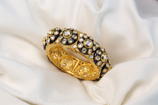 Rajwadi Uncut Kundan Enamel Pacheli (Openable 2.4)