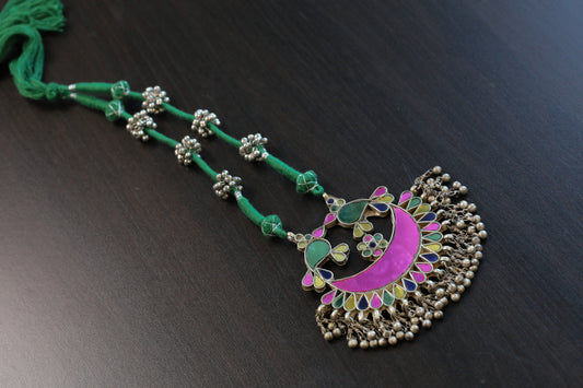 Real Glass Oxidized Necklace (T103-50)