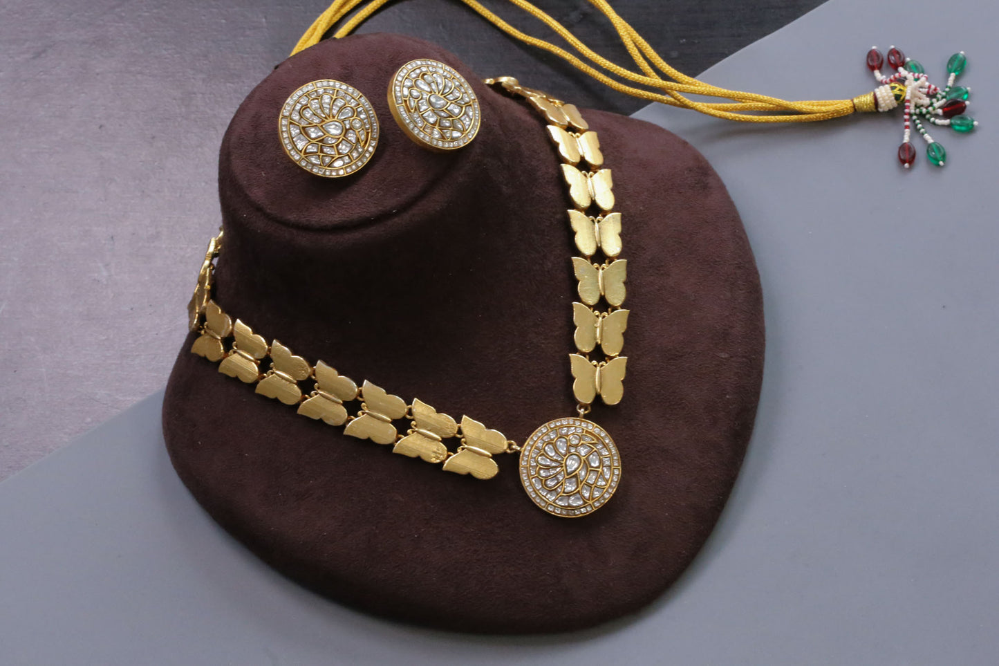 Surabhi Contemporary Jadau Necklace Set