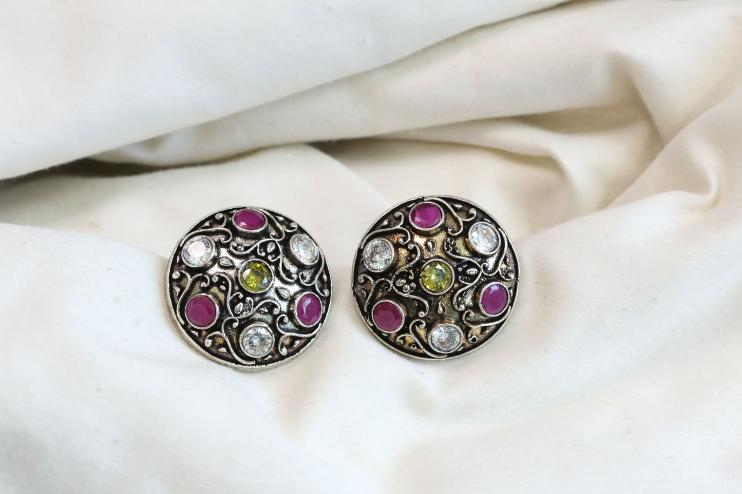Oversized Oxidized Studs