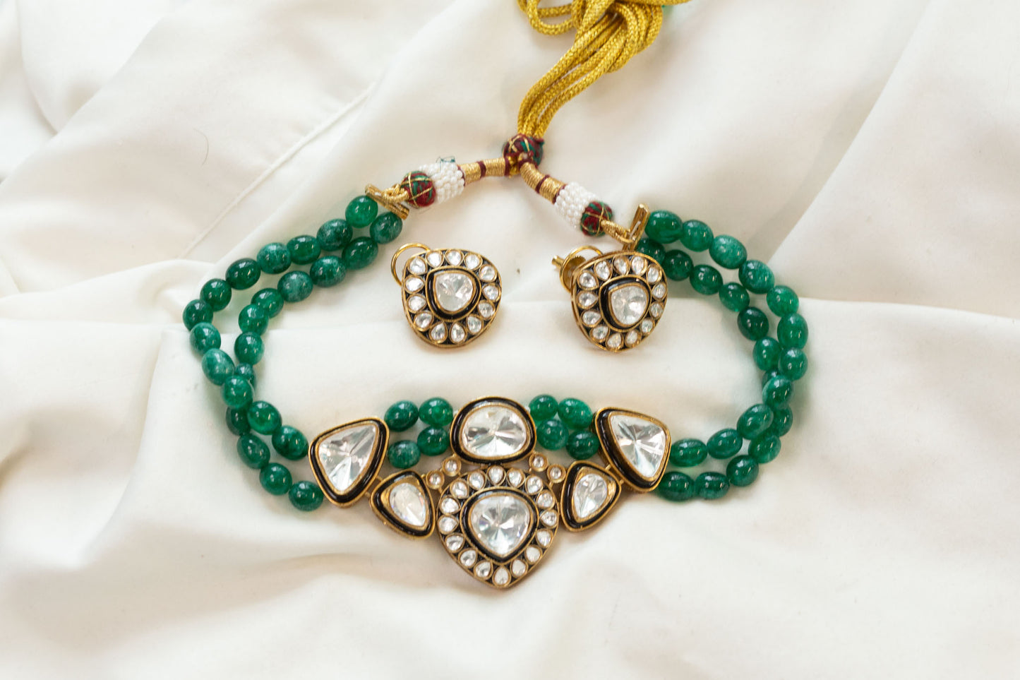 Jyoti Enamel Polki Kundan Choker Set