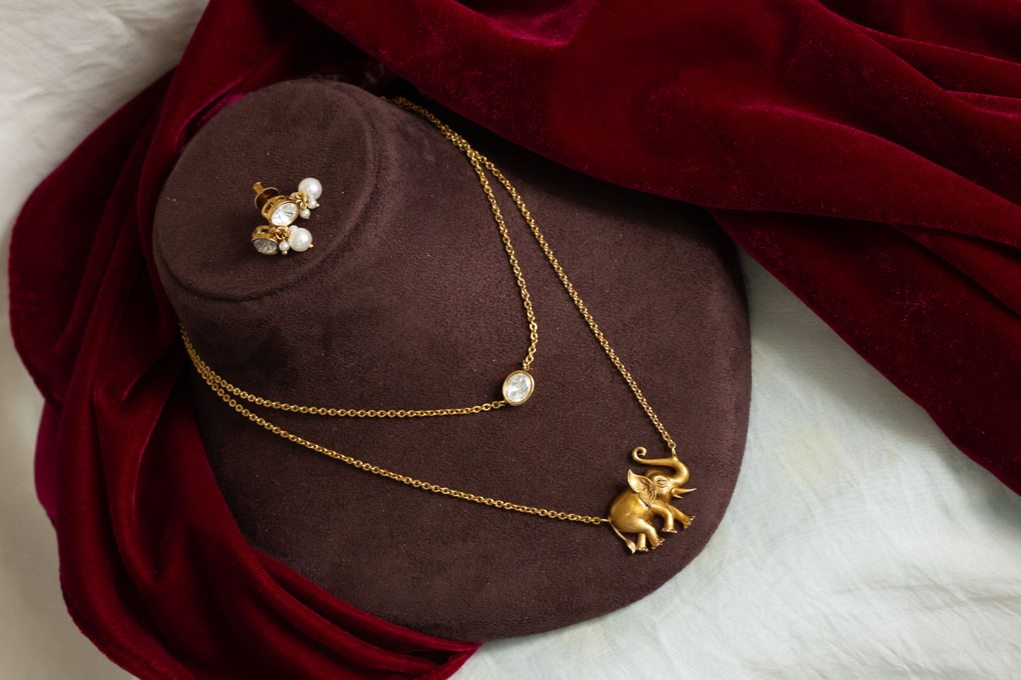 Kareena Designer Stacking Chain Necklace Set