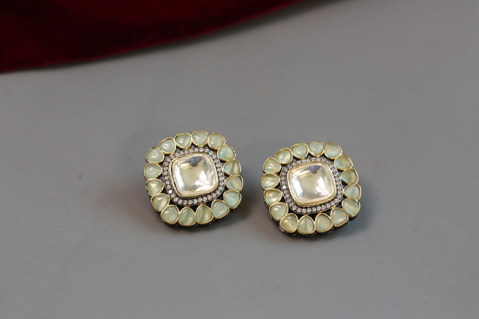 Zarna Polki Kundan Studs