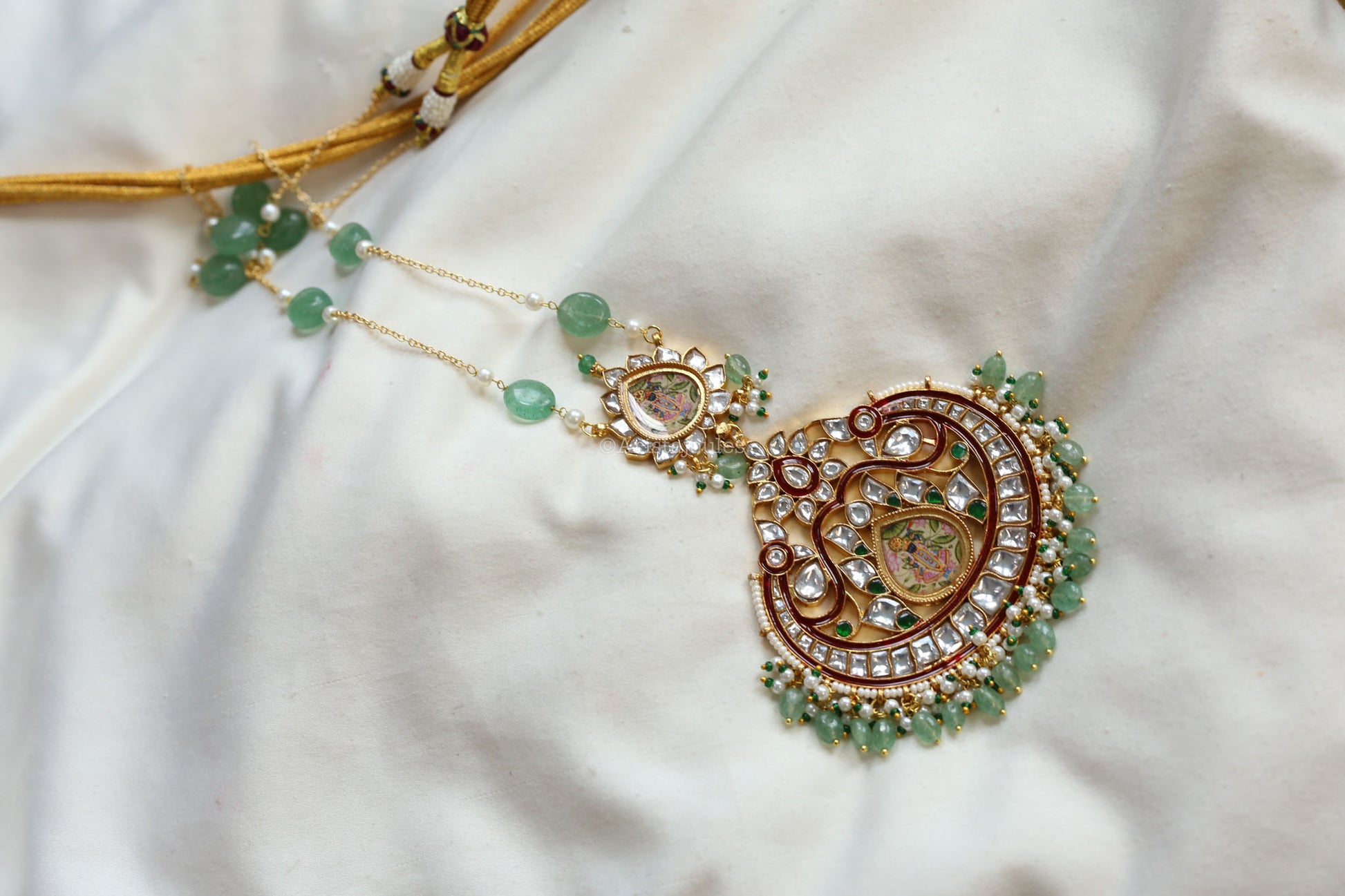Pichwai Jadau & Enamel Srinathji Necklace