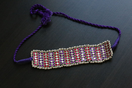 Darpan Choker Set - Purple Pink