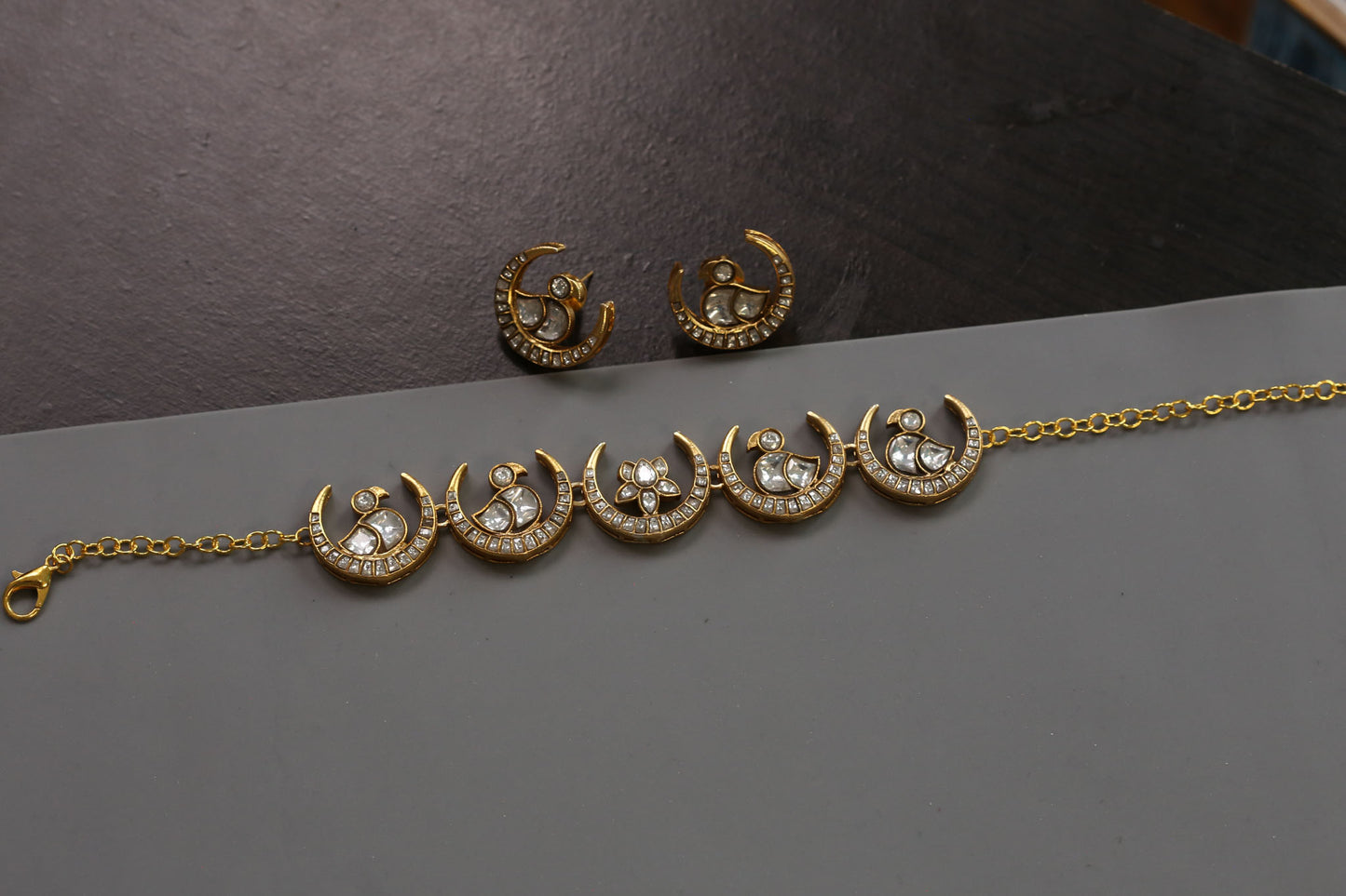 Chand Lotus  Kundan Jadau Choker Set