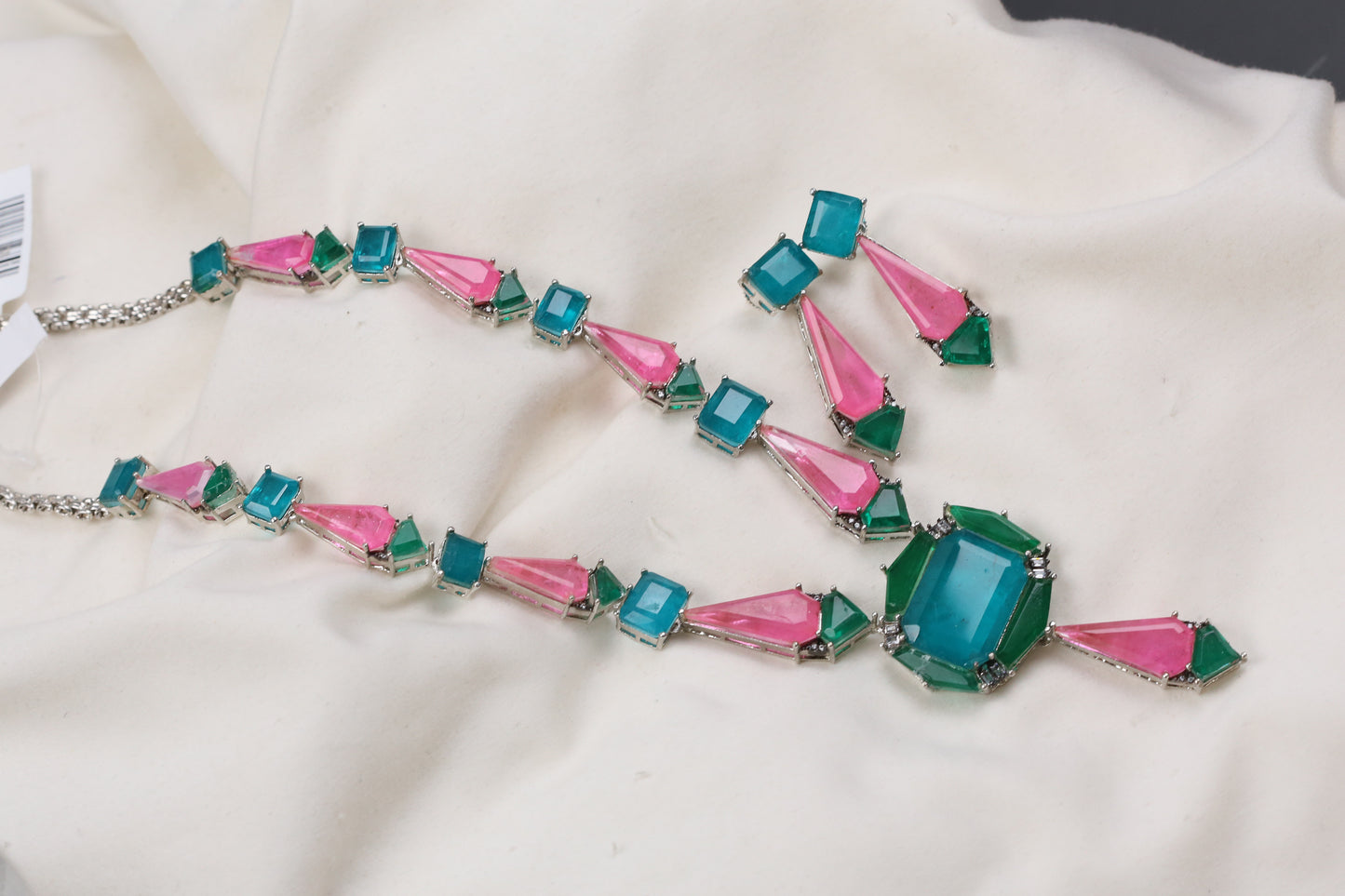 Kiara Multi Color Doublet Necklace Set