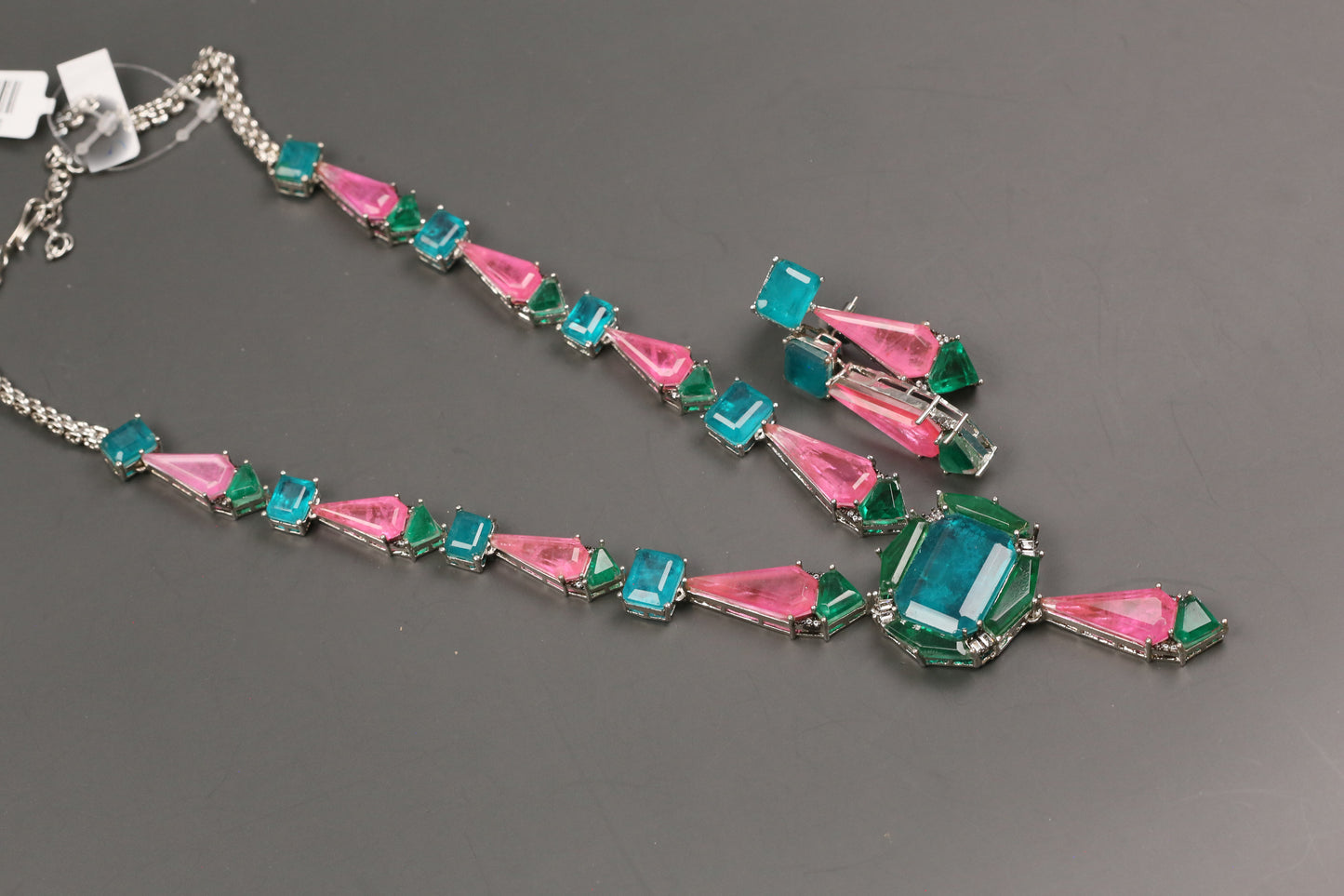 Kiara Multi Color Doublet Necklace Set