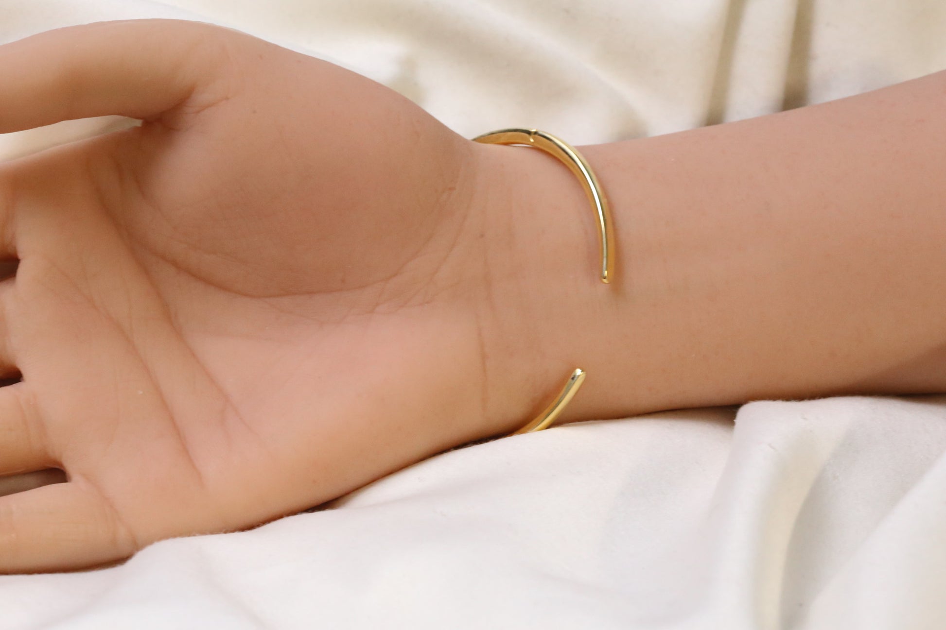 Saaz Openable Micro CZ Bracelet- Gold