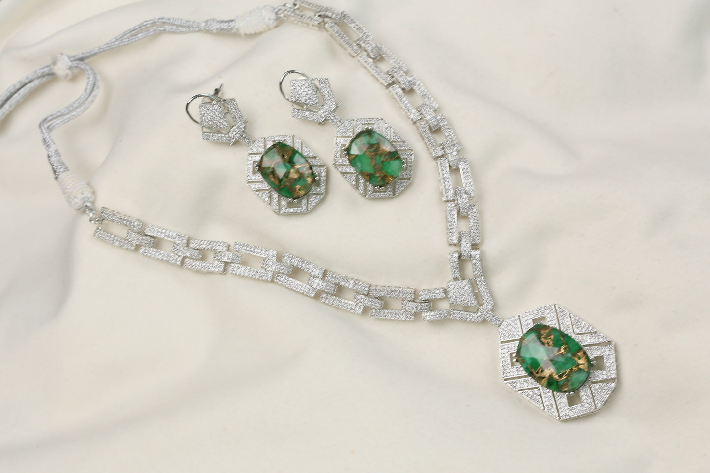 Donna Mosaic Doublet & Micro CZ Set