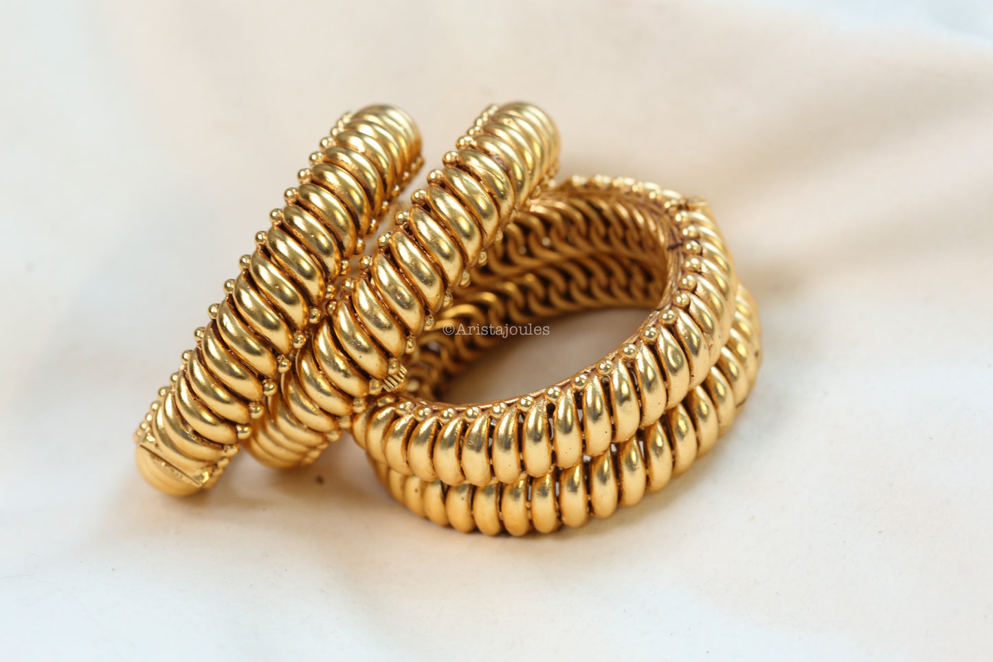 Brass Base Sutlara Bangle Set